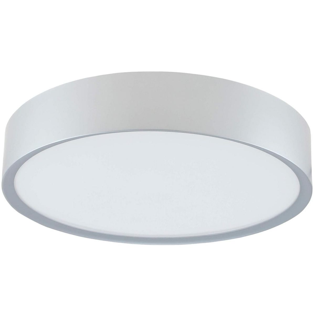 CASA BONITA - Plafón LED Anillo Luz Cálida 30 cm Plateado