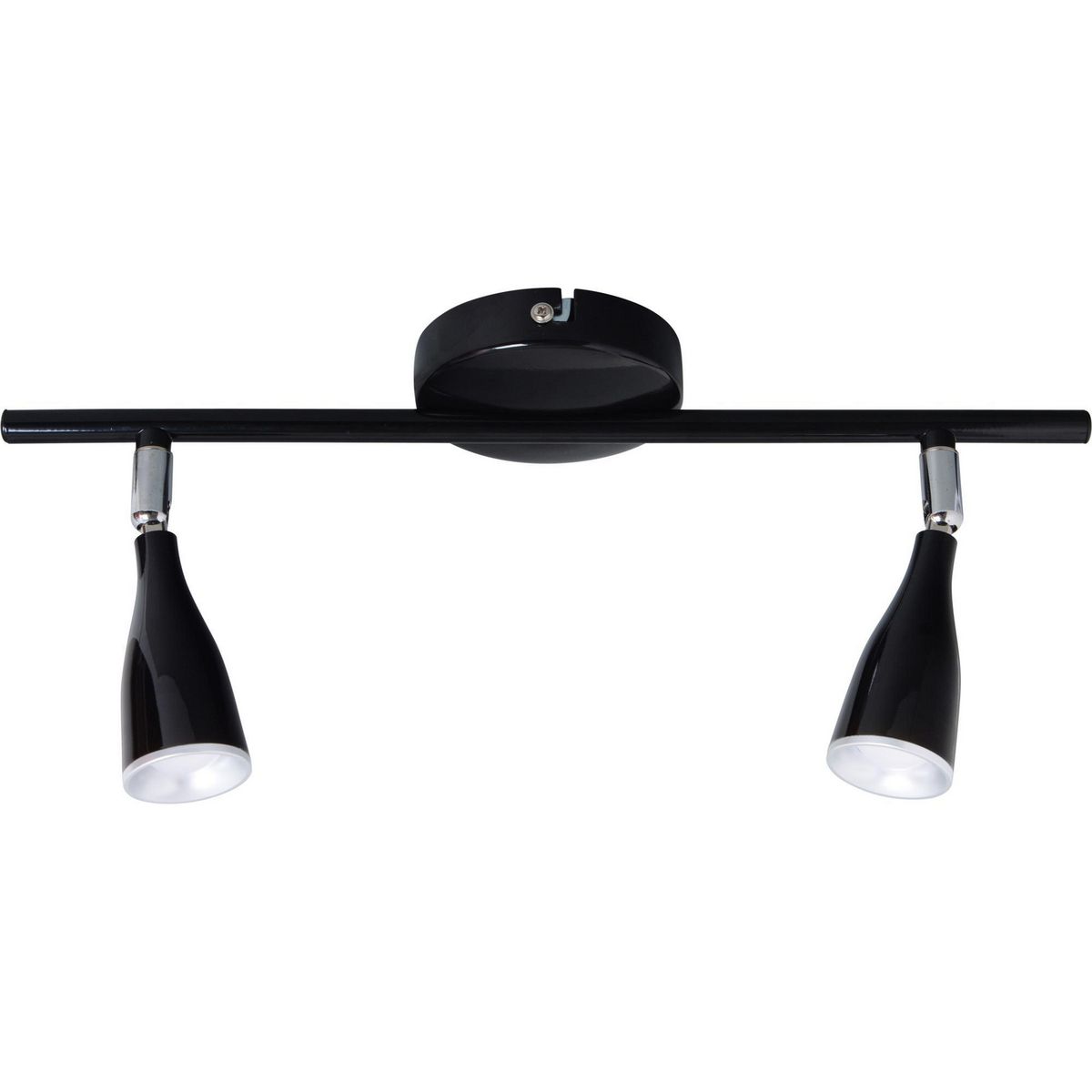 JUST HOME COLLECTION - Barra LED Novo 2 Luces Plástico Negro 9 W 10 cm