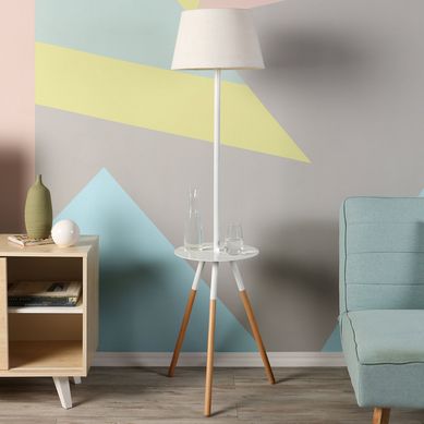Lmpara de Pie Home Blanco 1 Luz E27