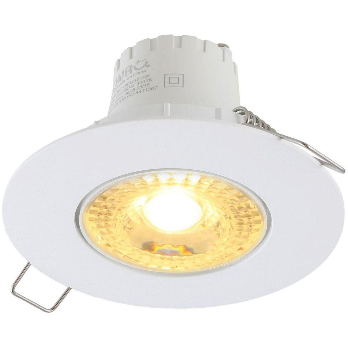 DAIRU - Spot Led Empotrable Circular 5.5W Luz Cálida Blanco x 3