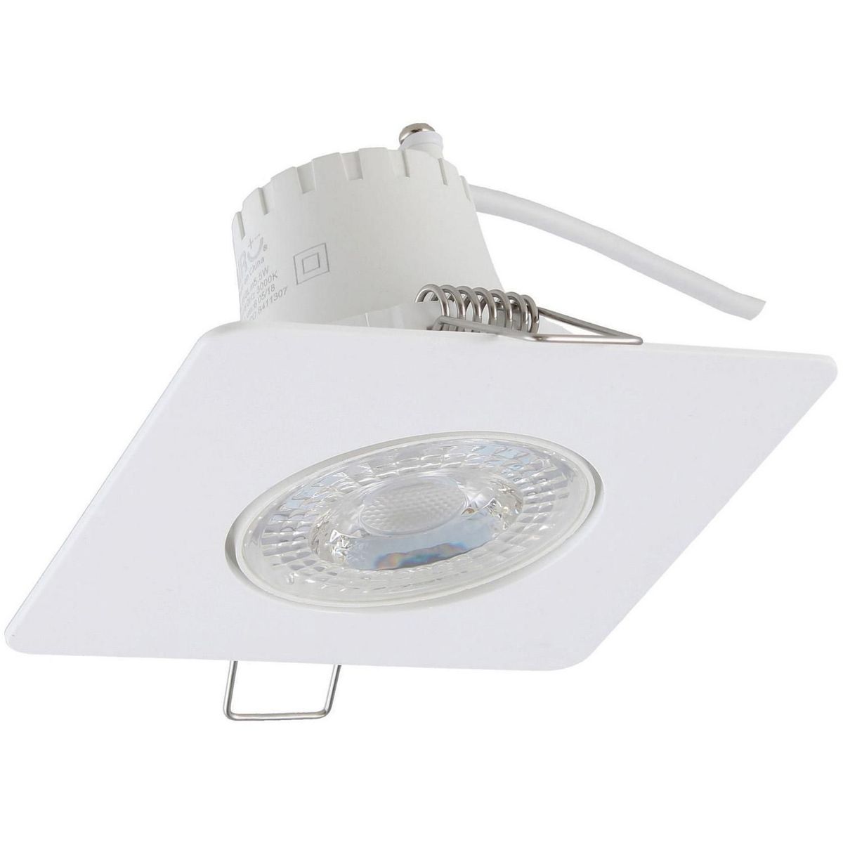 DAIRU - Spot Led Empotrable Cuadrado 5.5W Luz Cálida Blanco