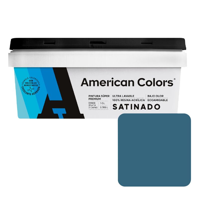  - Pintura American Colors Azul Pac 1GL