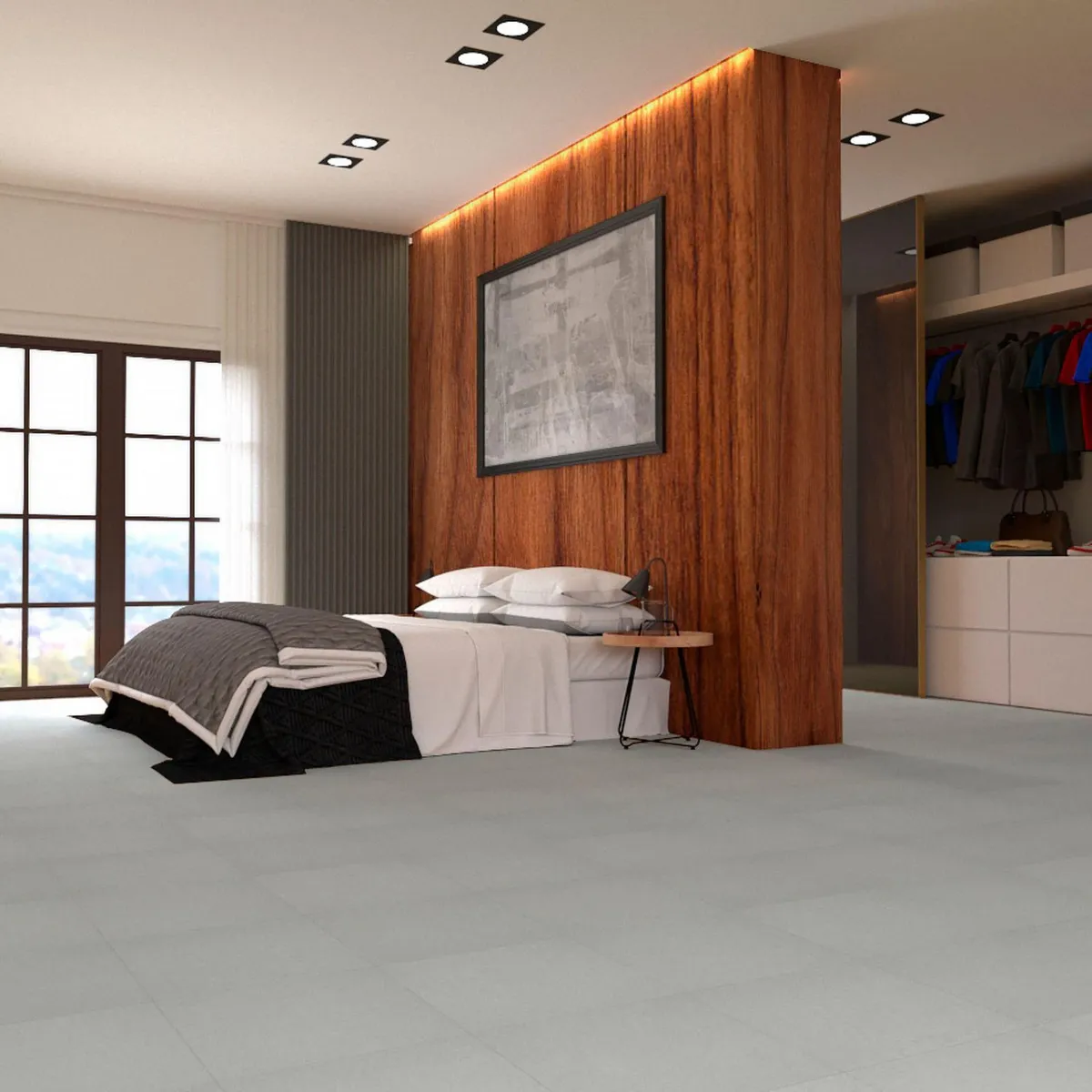 PISOPAK - Pisos Vinílico Adhesivo Cemento Gris 2mm 45x45cm 4.17m2