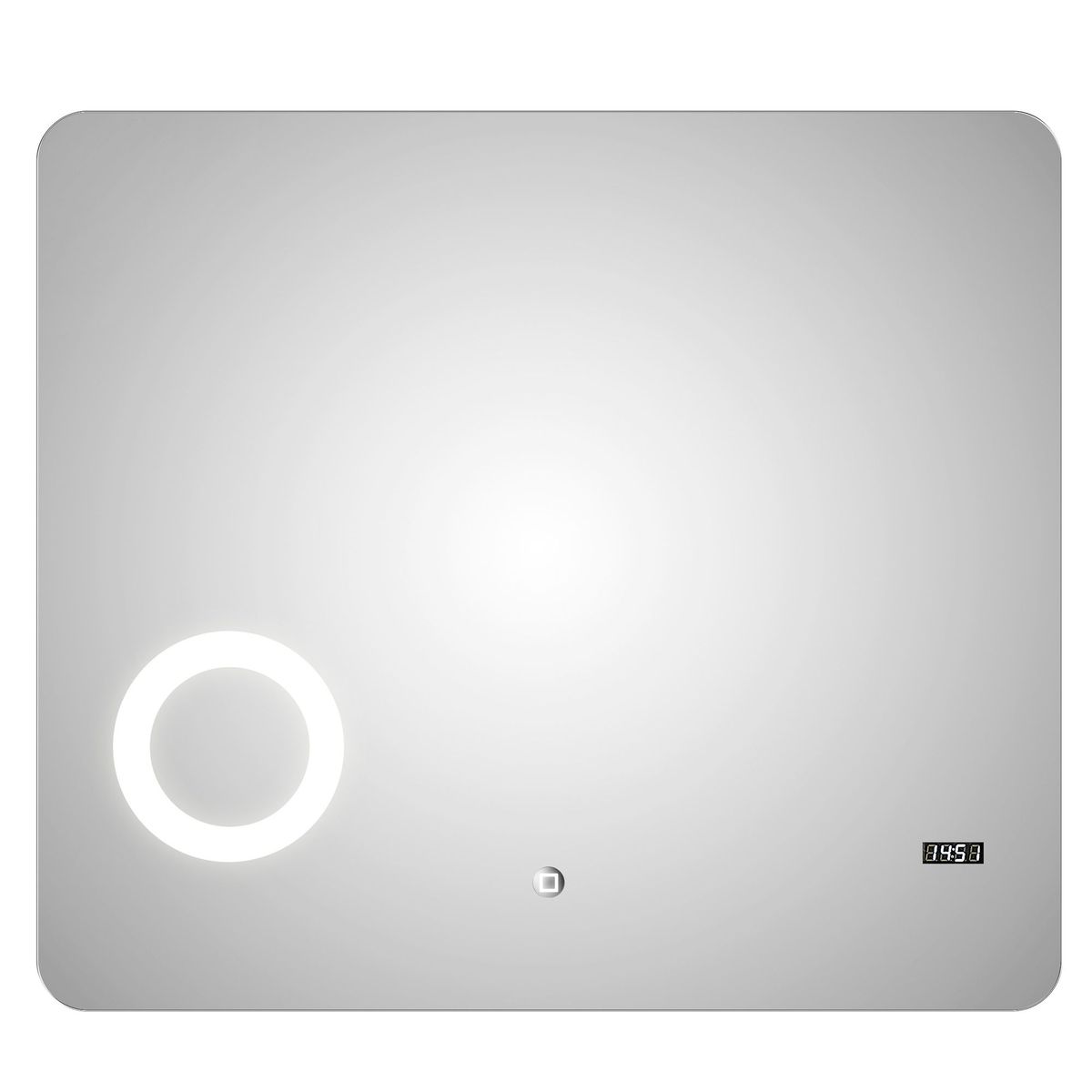 SENSI DACQUA - Espejo LED de Baño con Zoom Rectangular Los Ángeles 80x70cm