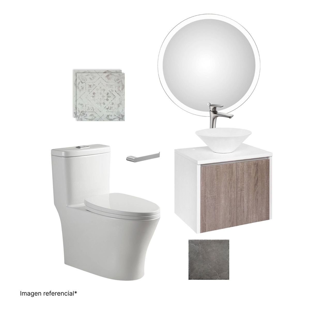 SENSI DACQUA - Espejo LED de Baño Redondo Nice 59cm