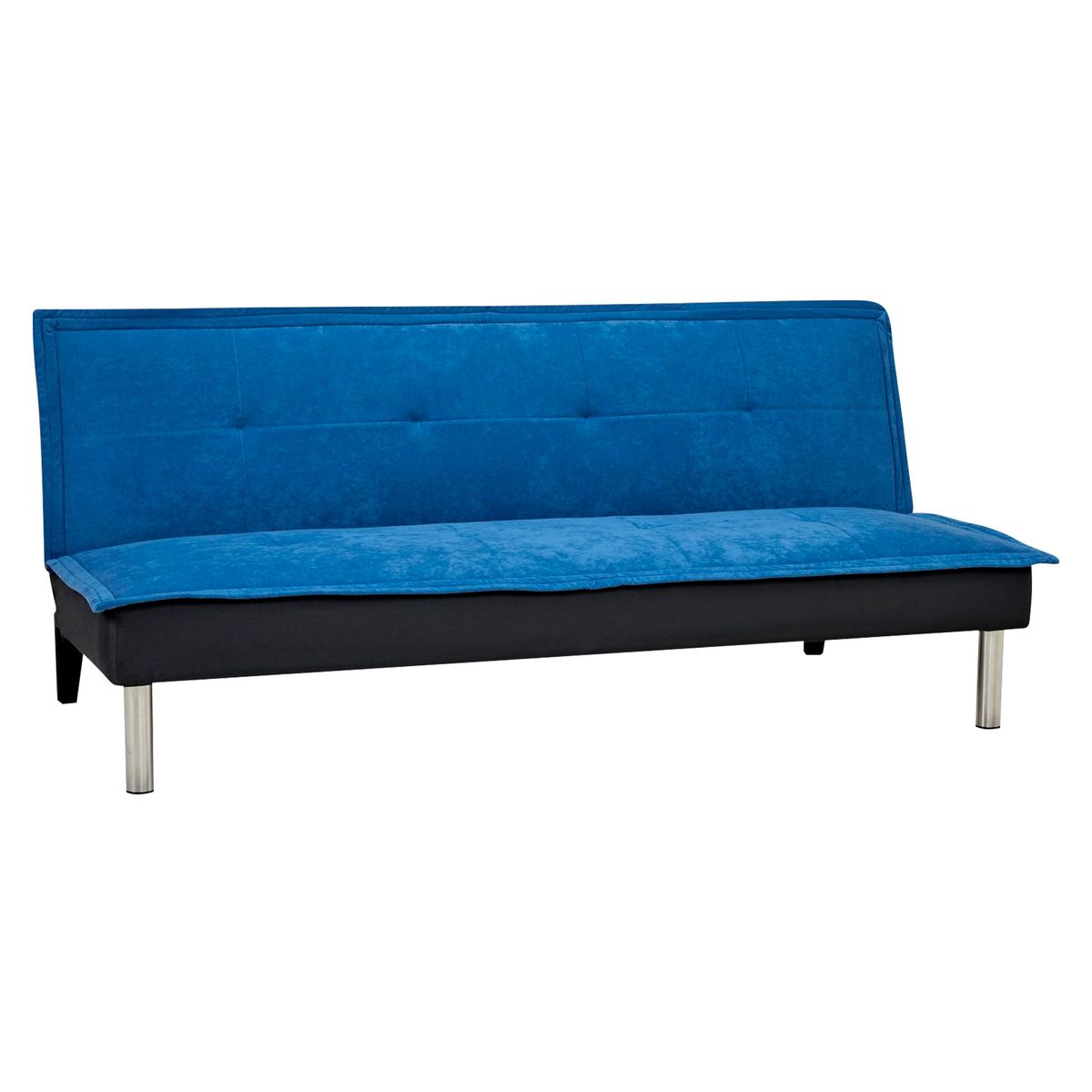 JUST HOME COLLECTION - Sofa Cama Futón 3 Cuerpos Versalles Azul
