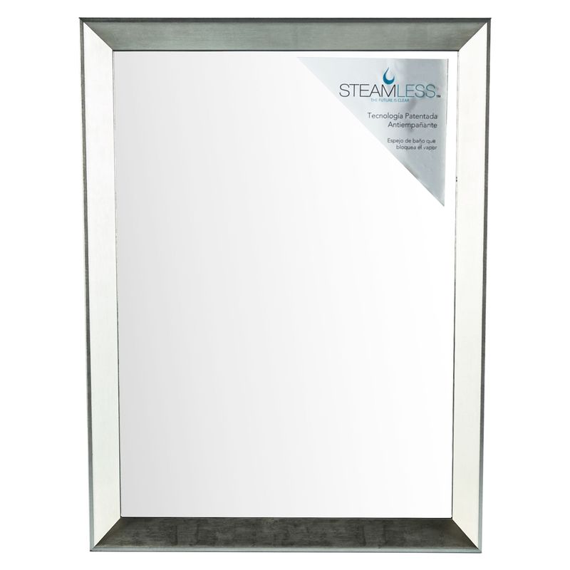 STEAMLESS - Espejo de Baño Rectangular Desempañante Houston 54x72cm