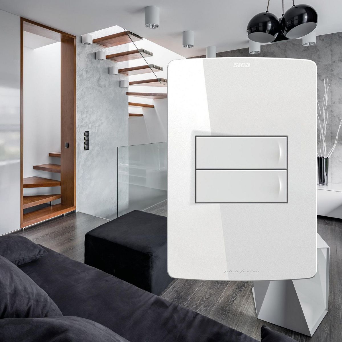 SILIGHT - Interruptor Doble Silight Blanco