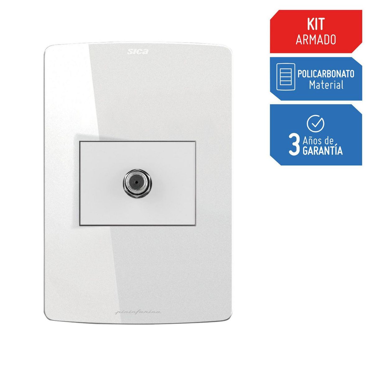 SILIGHT - Toma Coaxial TV Silight Blanco