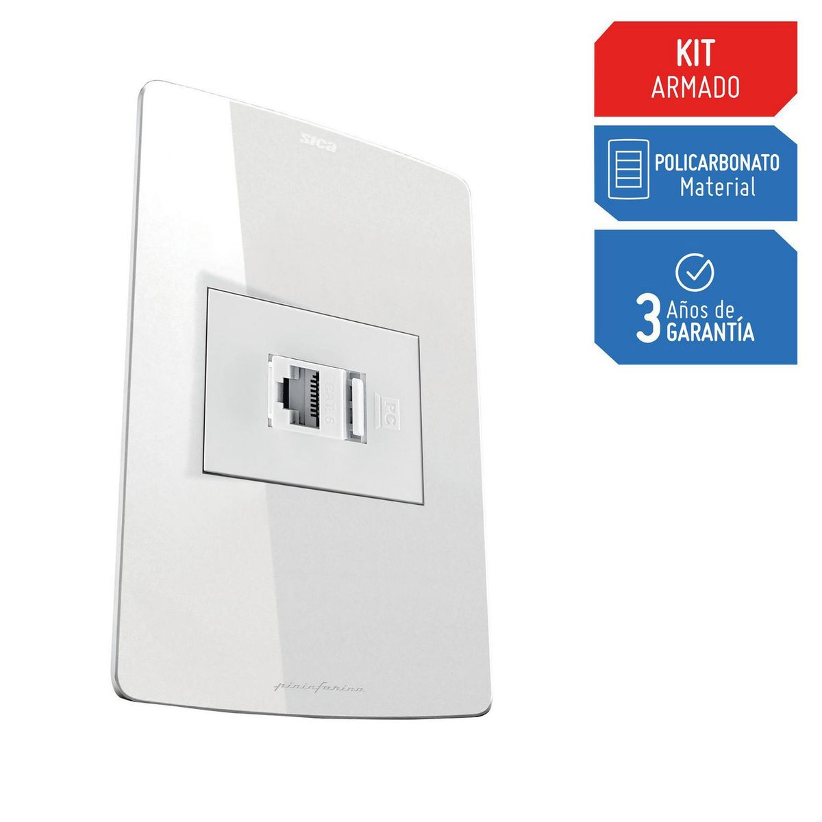 SILIGHT - Toma Internet RJ45 Silight Blanco