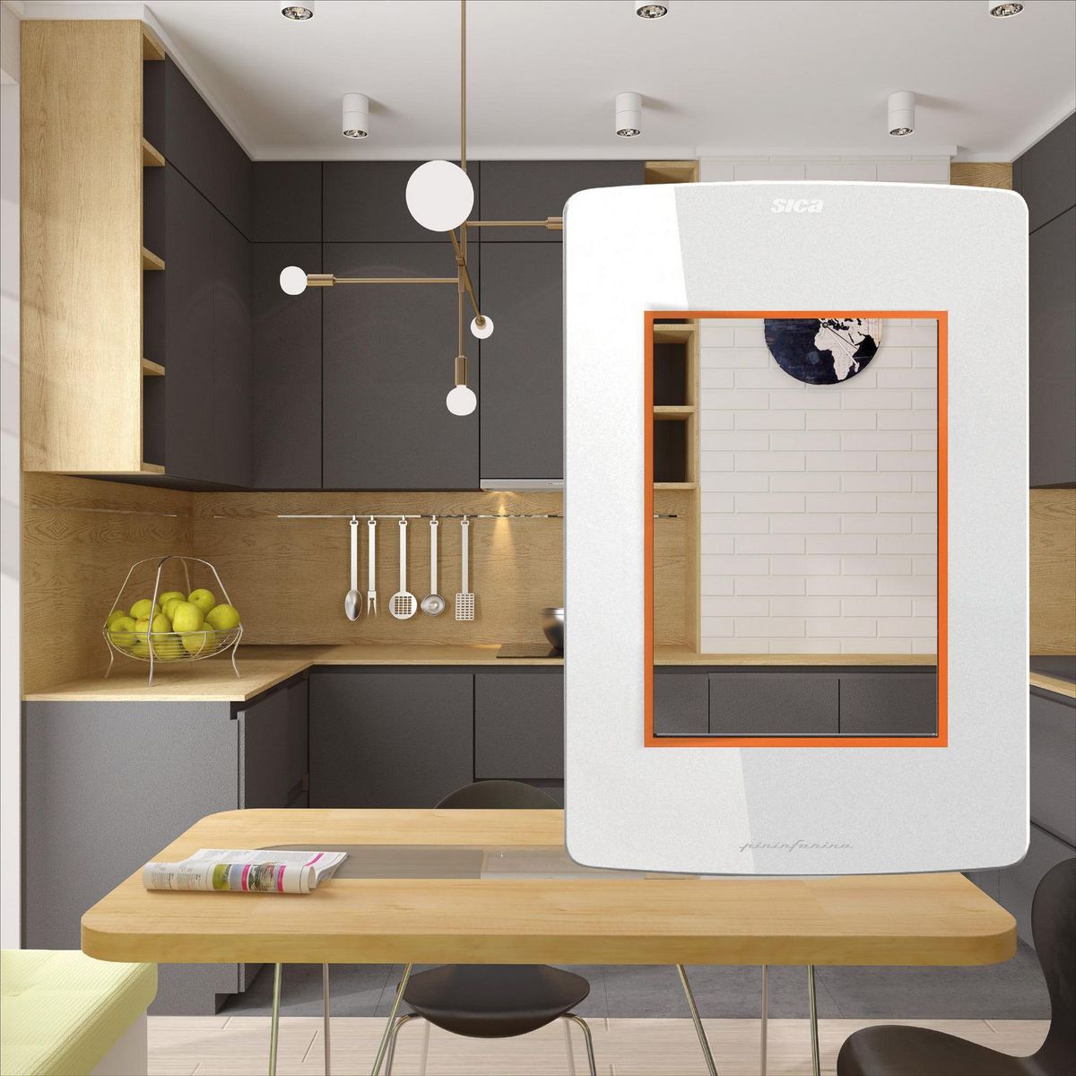 SILIGHT - Placa Ciega Silight Naranja