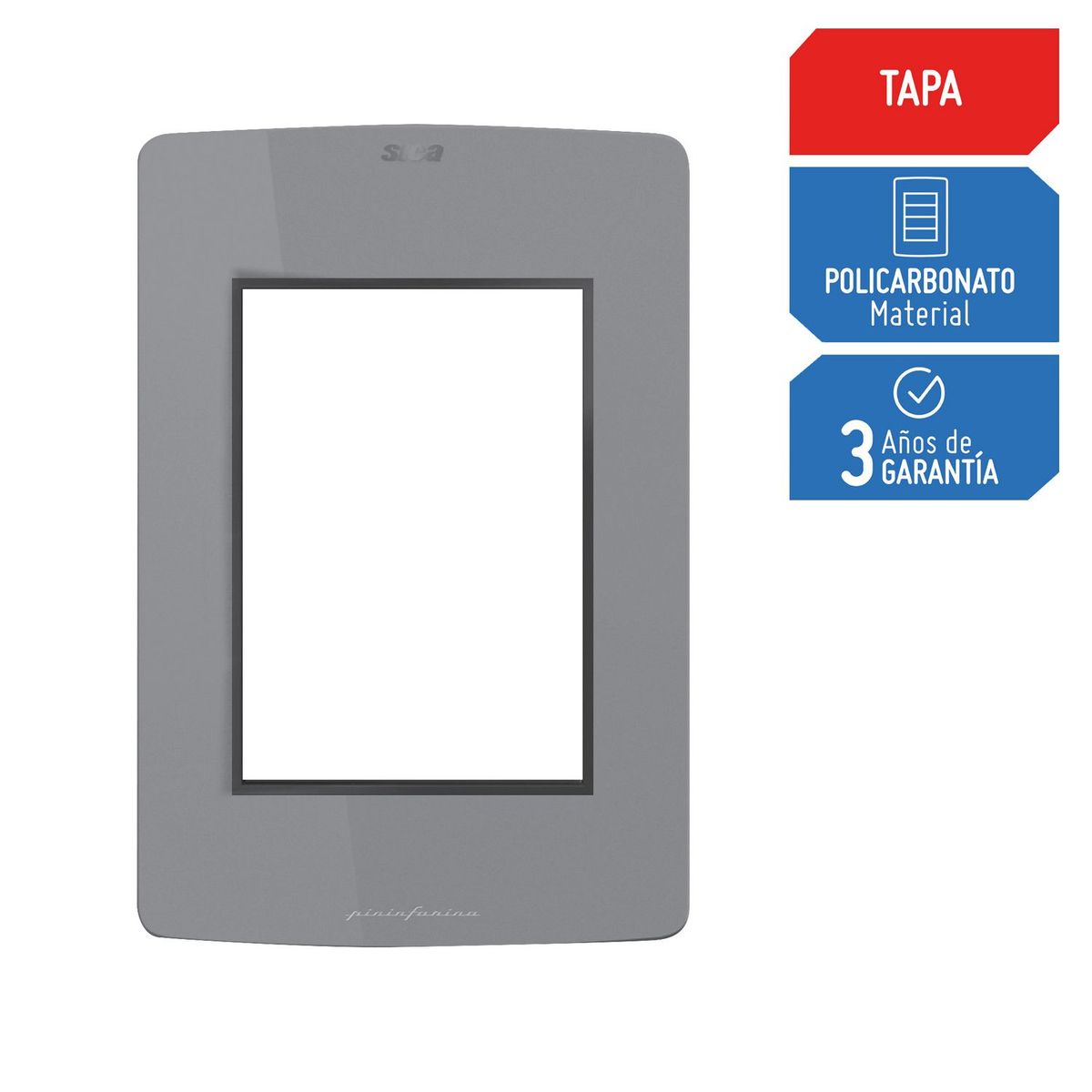 SILIGHT - Placa Ciega Silight Gris
