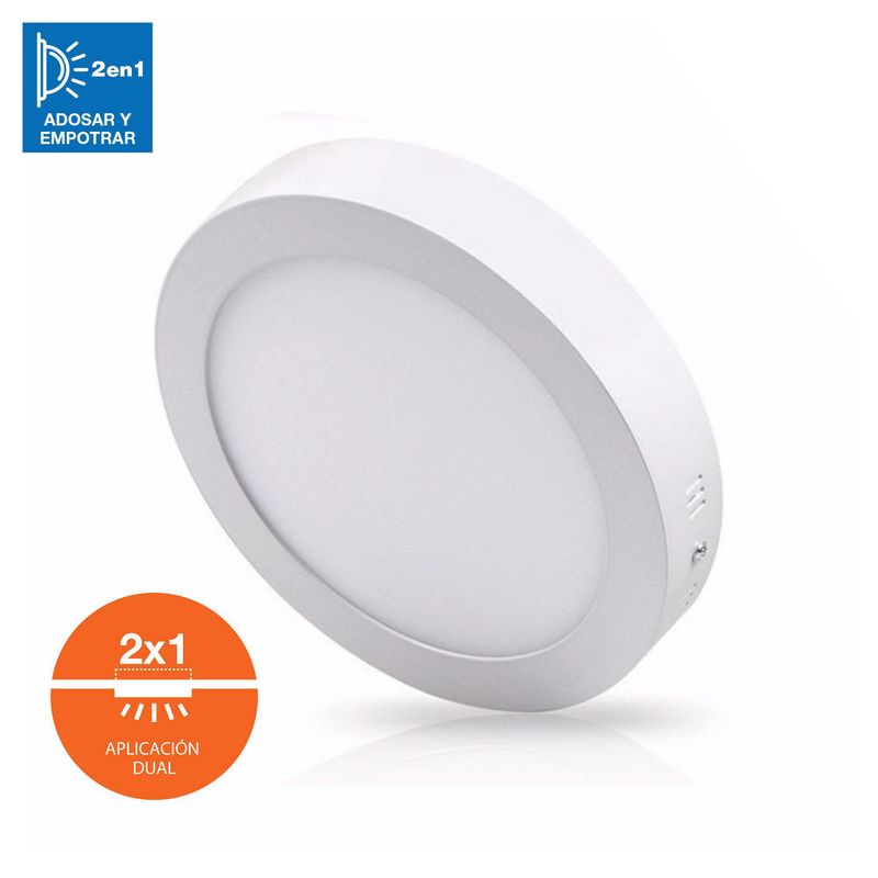 LEDVANCE - Downlight LED 2 en 1 Redondo 24W Luz Fría