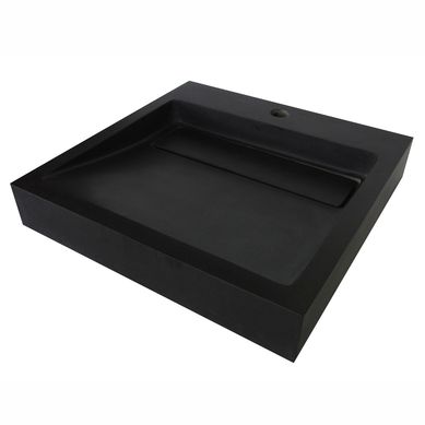 Lavamanos Cuadrado de Piedra Natural Gris 48 x 48 cm
