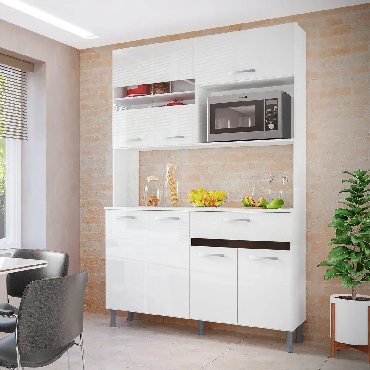 CASA BONITA - Alacena Avila Blanco MDP 122cm