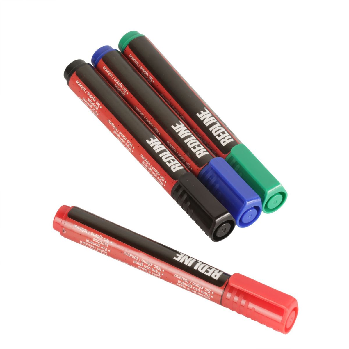 REDLINE - Marcador Permanente Pack x 4 unid.