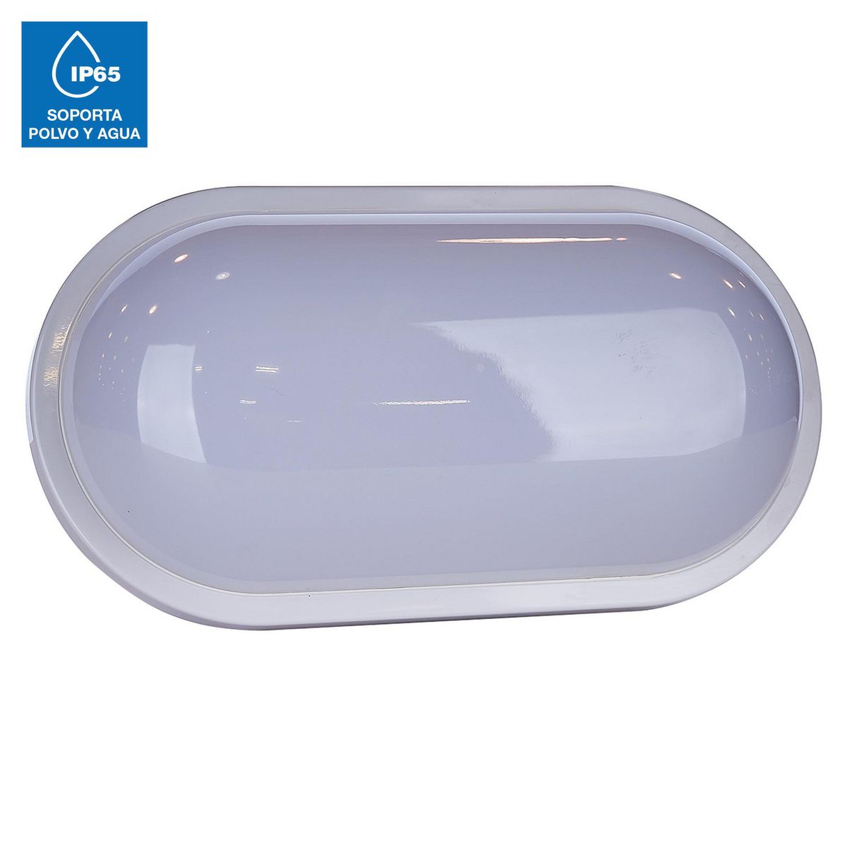 LIGHTECH - Aplique Exterior LED Ovalada 20W IP65 Blanco Luz Cálida