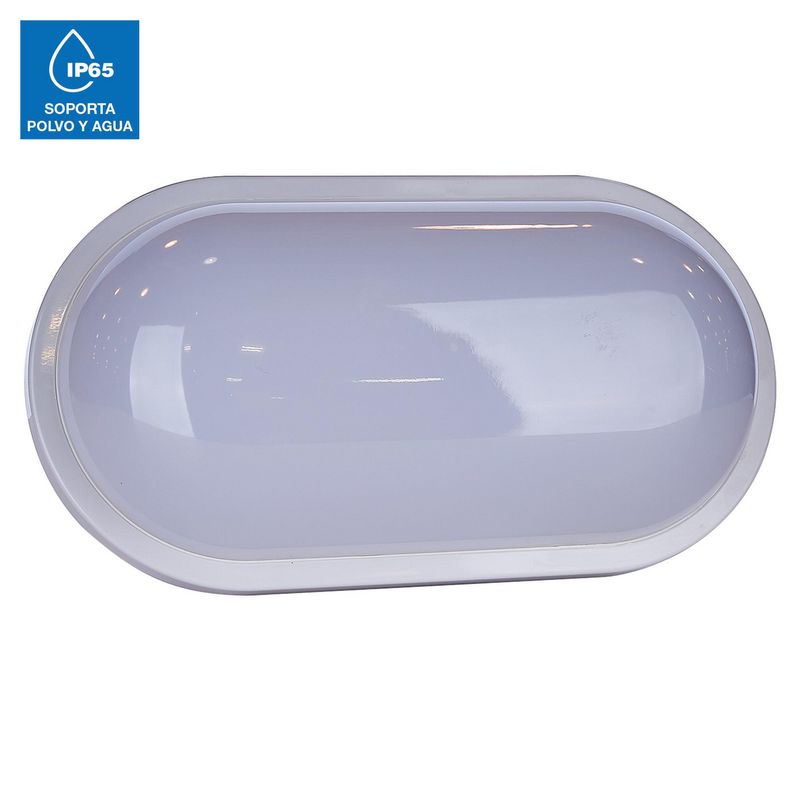 LIGHTECH - Aplique Exterior LED Ovalada 20W IP65 Blanco Luz Cálida