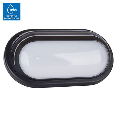 Aplique Exterior LED Lineas 20W IP65 Negro Luz Clida
