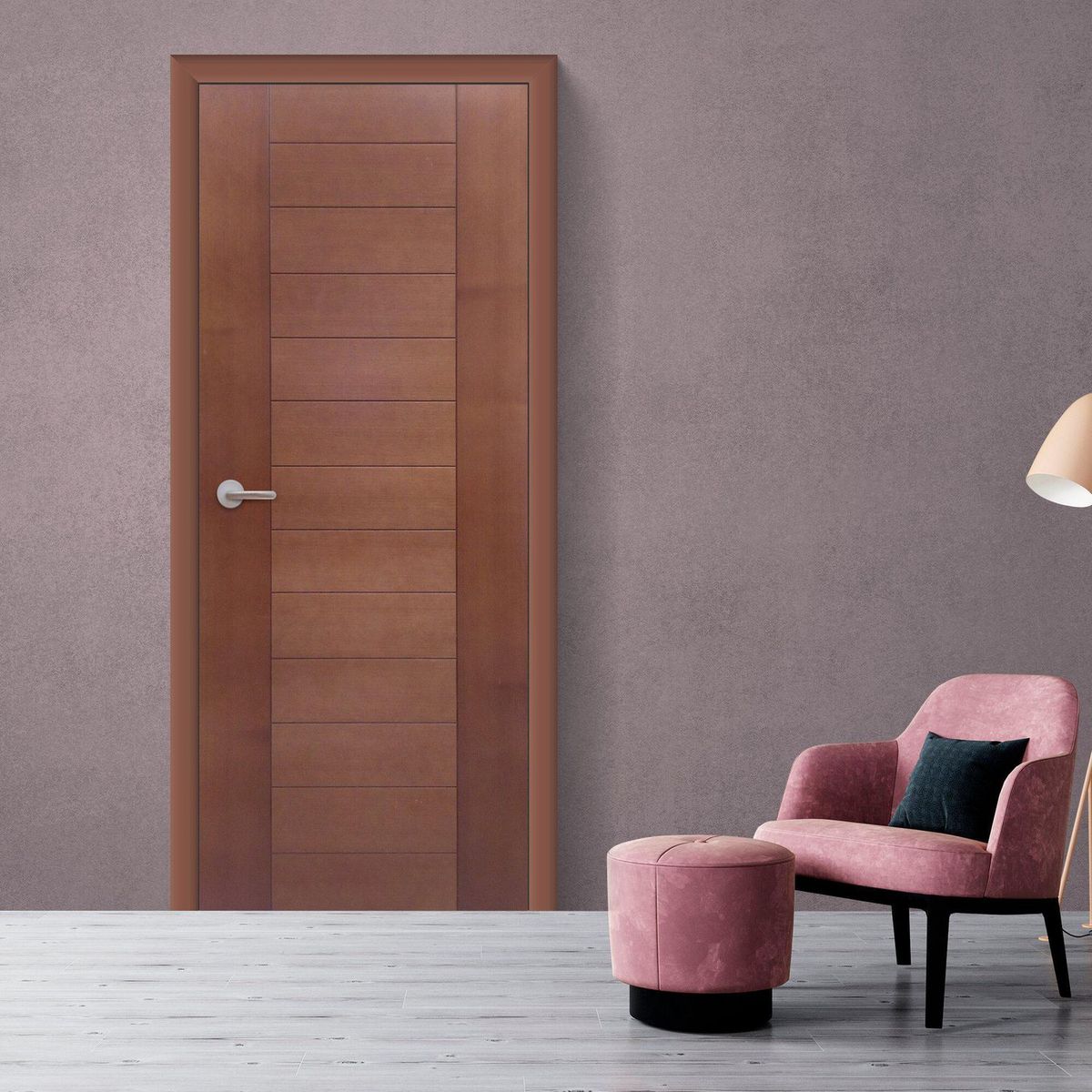 DIMFER - Puerta Principal Skala Cedro 85x207 cm