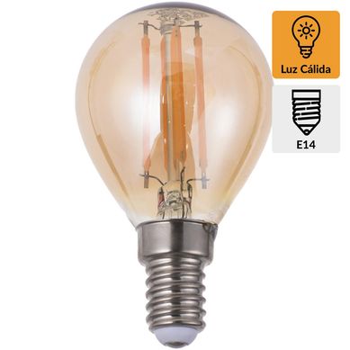 Foco LED Vintage Especial 4W E14 Luz Amarilla