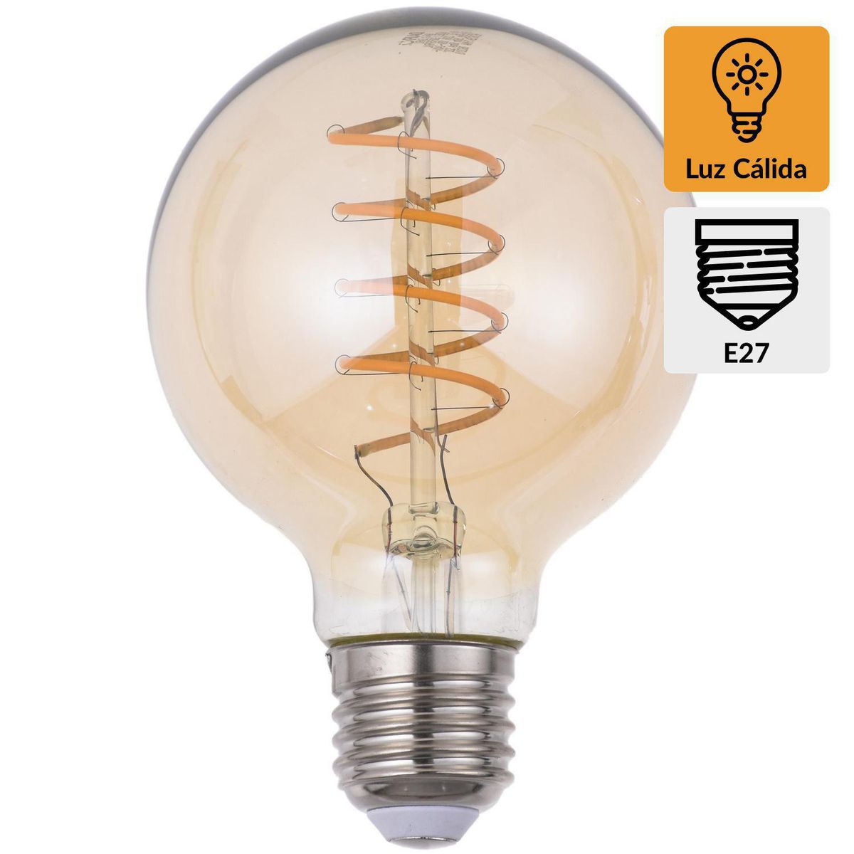 DAIRU - Foco LED Vintage Especial 4W E27 Luz Amarilla