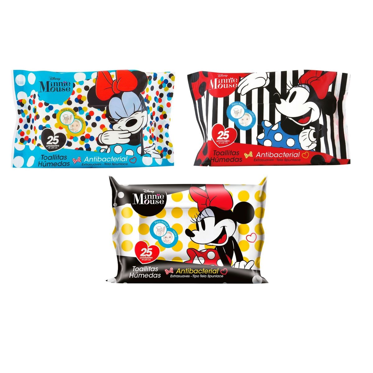 TUINIES - Toallitas Húmedas Antibacteriales x 25 unid.