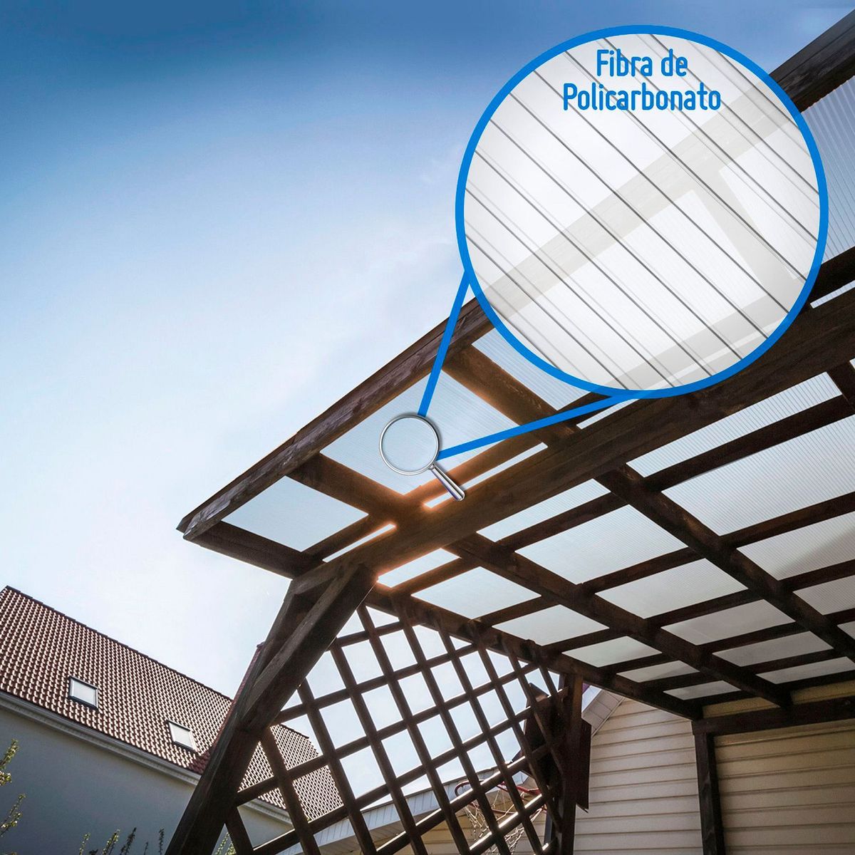 KLAR - Plancha de Policarbonato Alveolar KLAR 6 mm 2.1 m x 5.8 m TRANSPARENTE