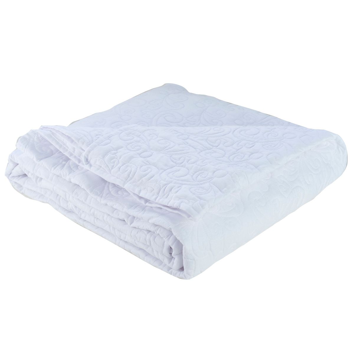 JUST HOME COLLECTION - Cubrecama Blanco 1.5 Plazas