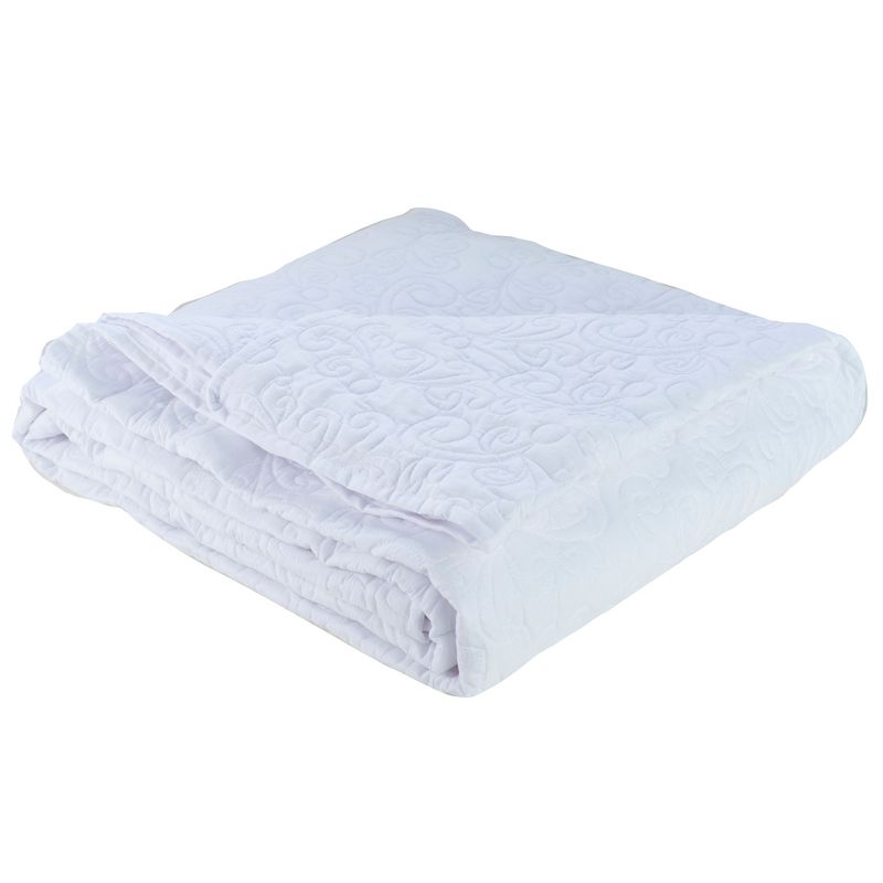 JUST HOME COLLECTION - Cubrecama Blanco 1.5 Plazas