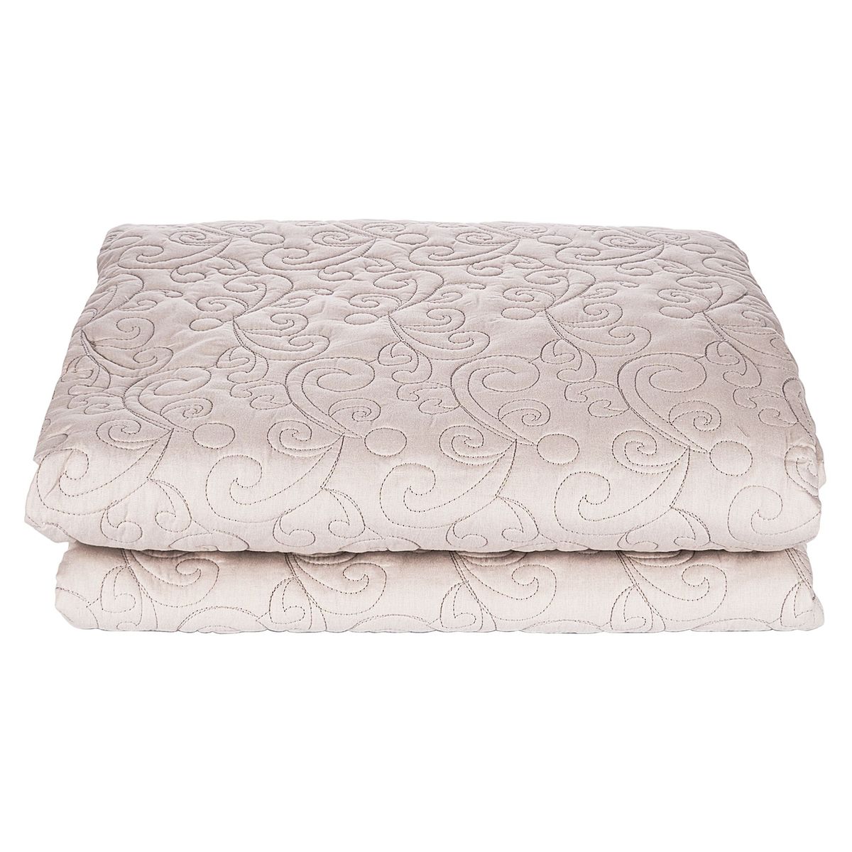 JUST HOME COLLECTION - Cubrecama Gris Plata King Algodón