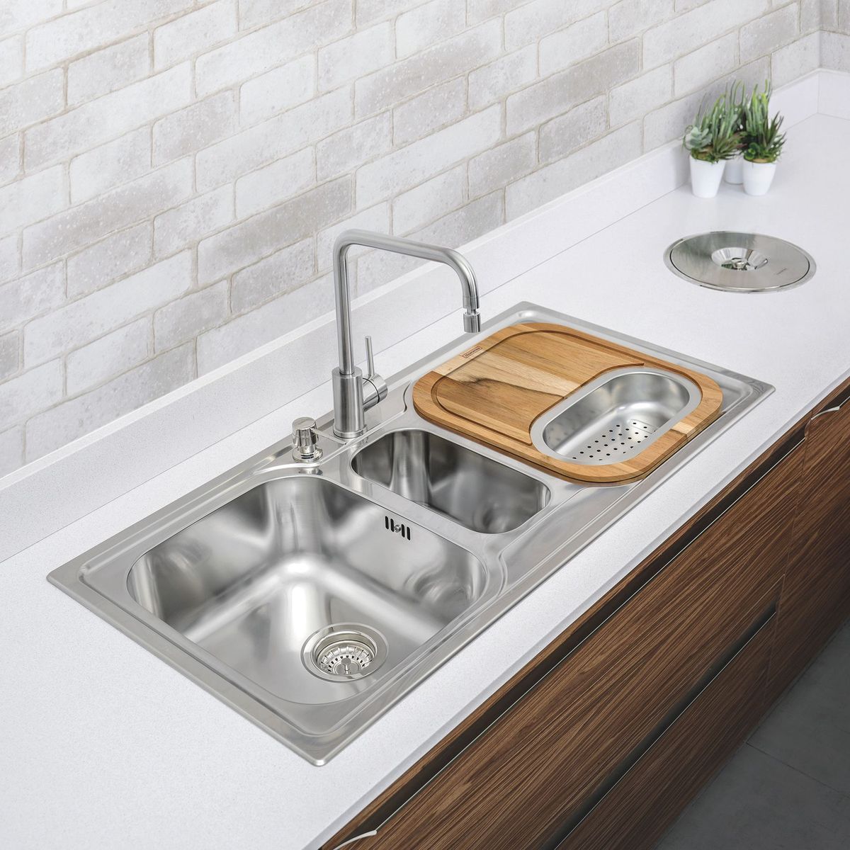 TRAMONTINA - Lavadero Empotrar Marea 01 Poza 100x50 cm