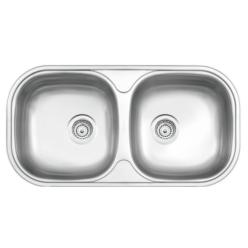 TRAMONTINA - Lavadero de Cocina Tramontina Cubeta Doble 2 Pozas 78x39.8cm