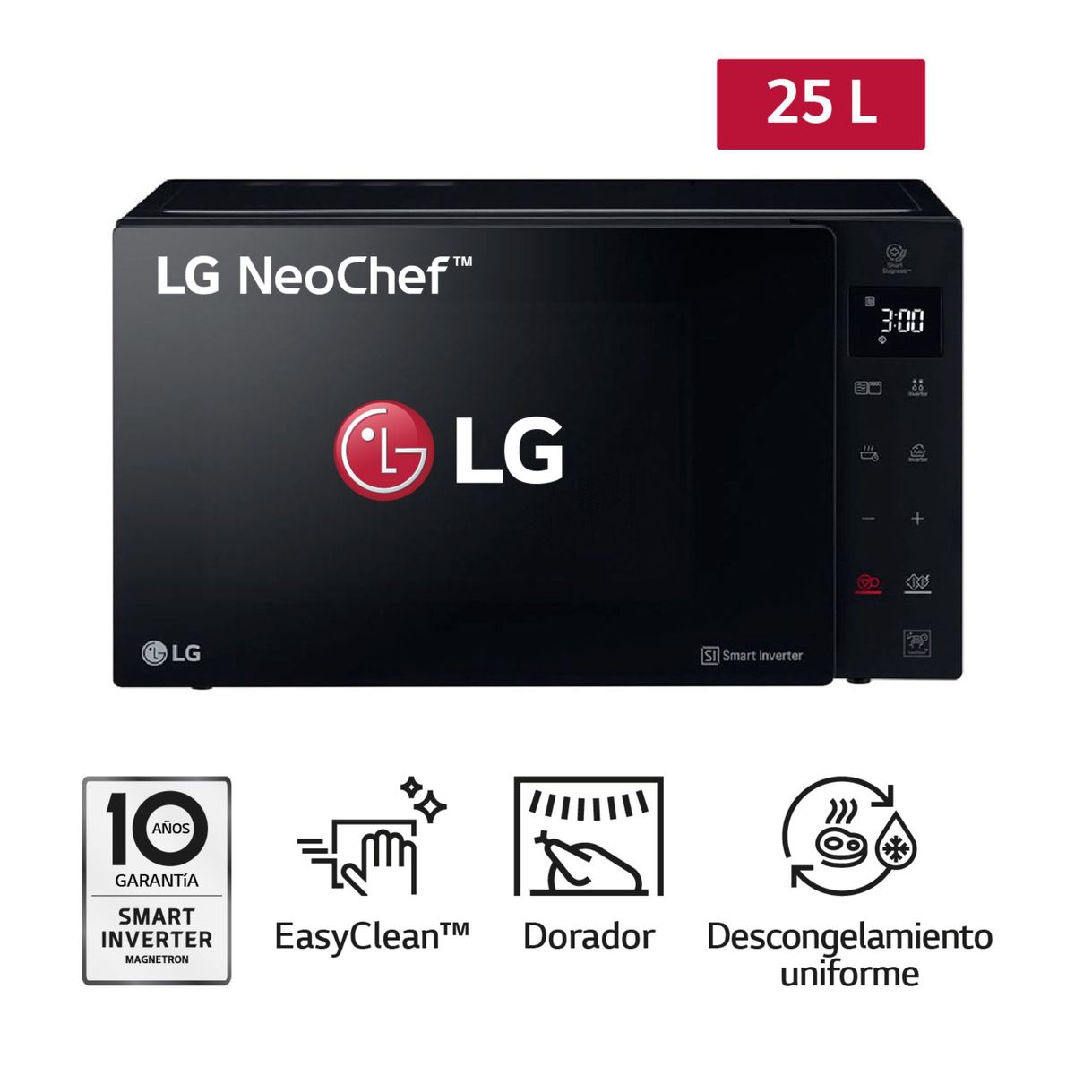 LG - Microondas Lg MH6536GIS 25 L