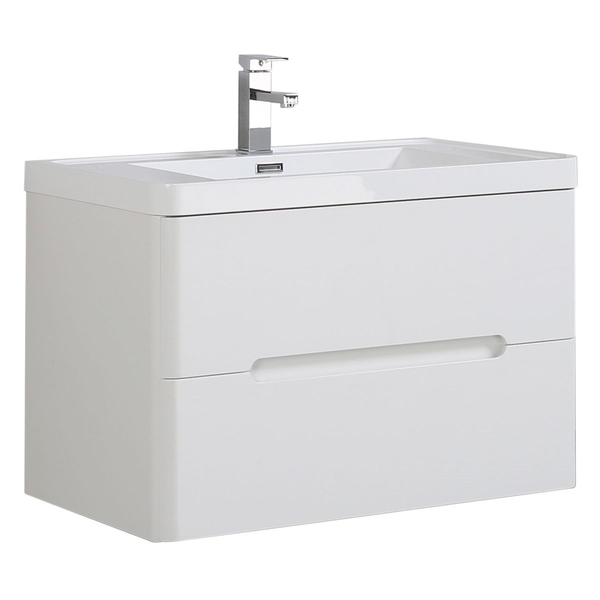 SENSI DACQUA - Mueble de Baño Vanitorio River Blanco 80x48x50cm