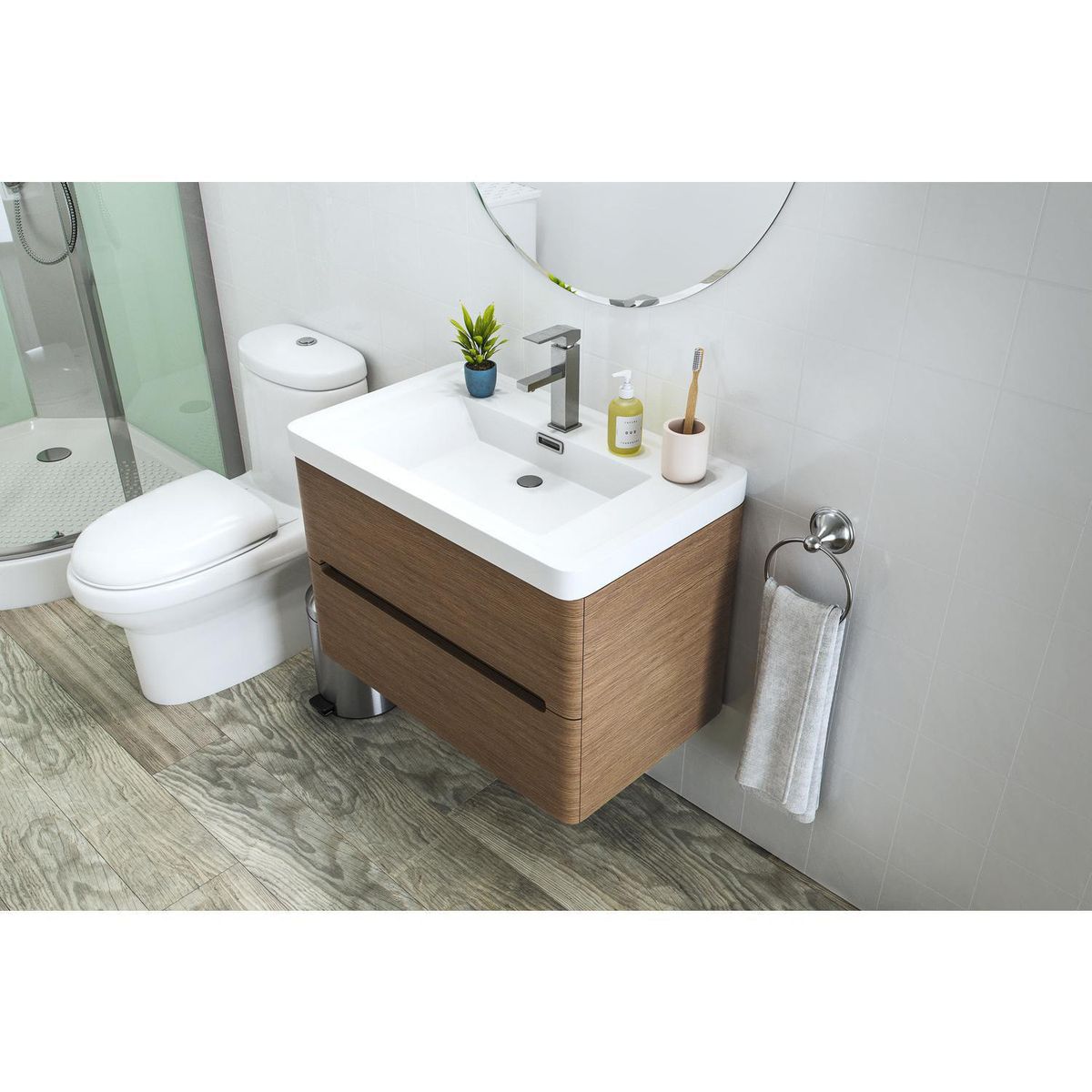 SENSI DACQUA - Mueble de Baño Vanitorio River Taupe 80x48x50cm