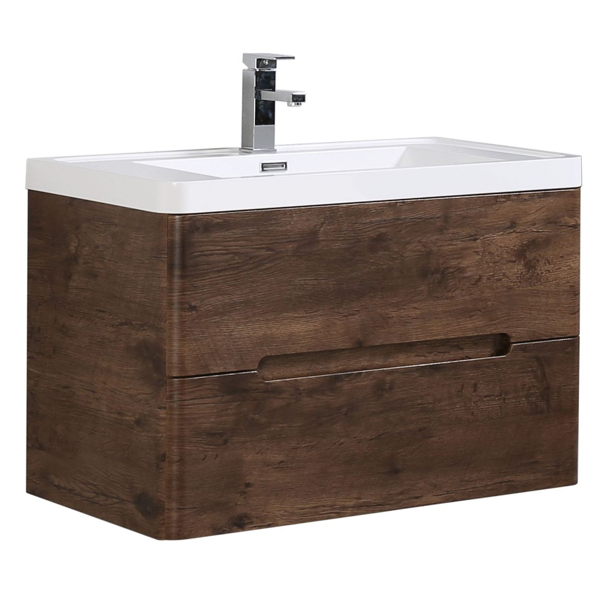 SENSI DACQUA - Mueble de Baño Vanitorio River Chocolate 80x48x50cm
