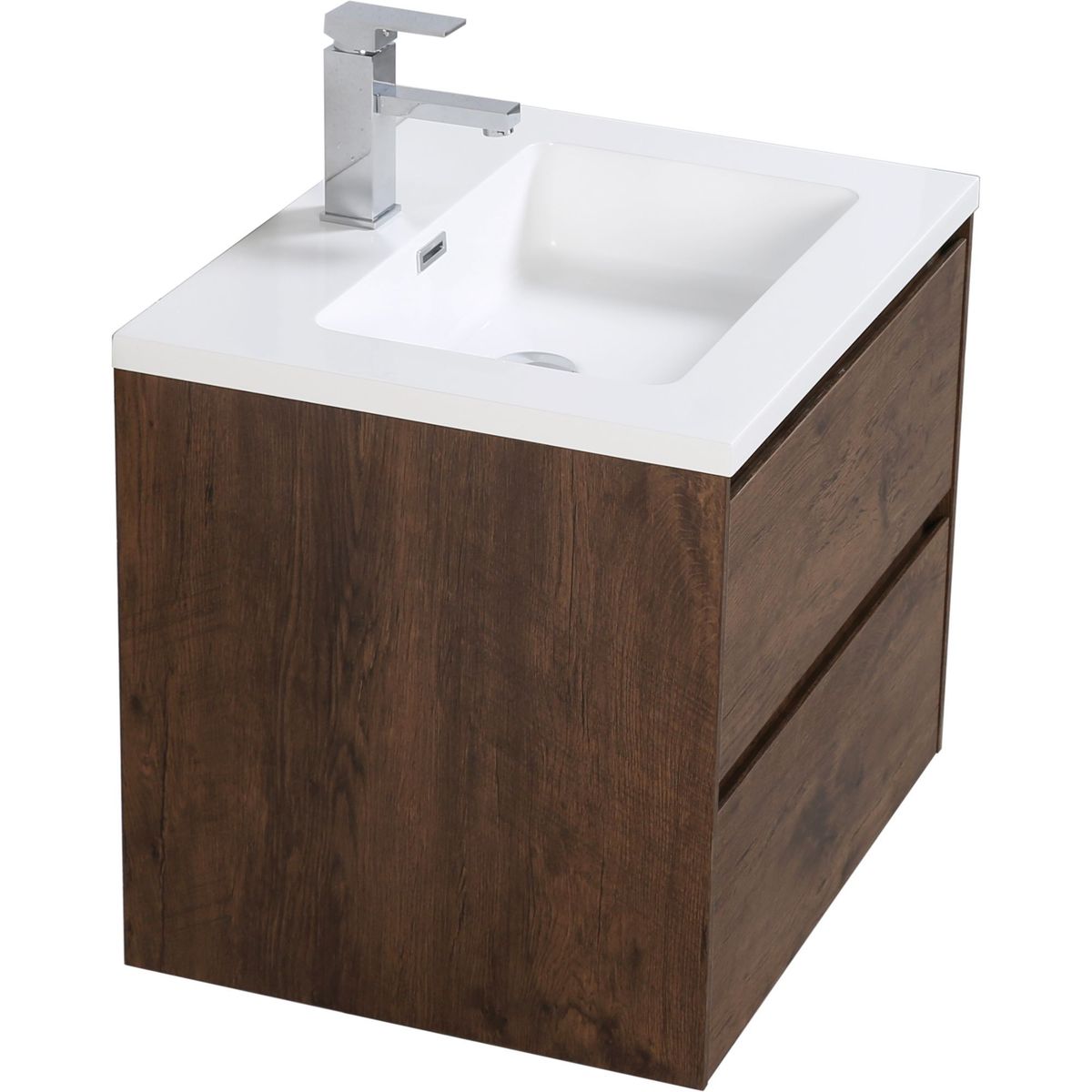 SENSI DACQUA - Mueble de Baño Vanitorio Slim Chocolate