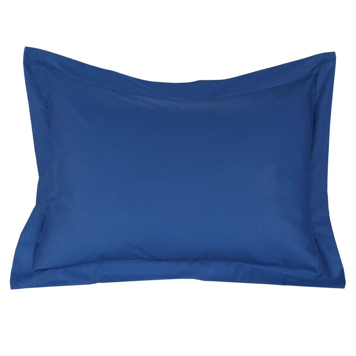 JUST HOME COLLECTION - Funda Almohada Sham Azul 150 Hilos 70x50cm