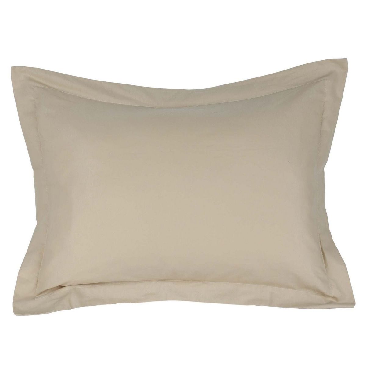 JUST HOME COLLECTION - Funda Almohada Sham Beige 150 Hilos 70x50cm