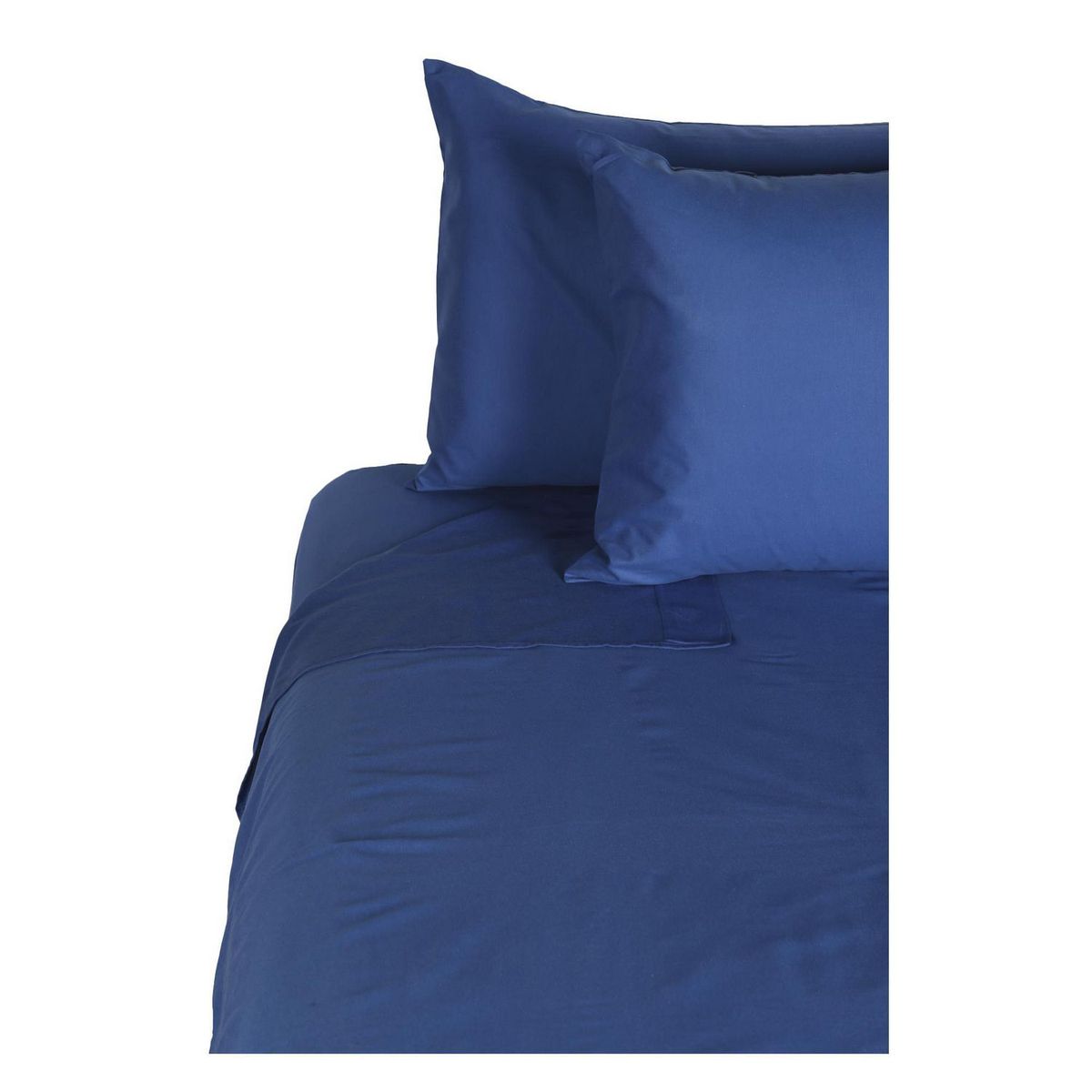 JUST HOME COLLECTION - Juego de Sábanas Fashion 2 Plazas 150 Hilos Azul