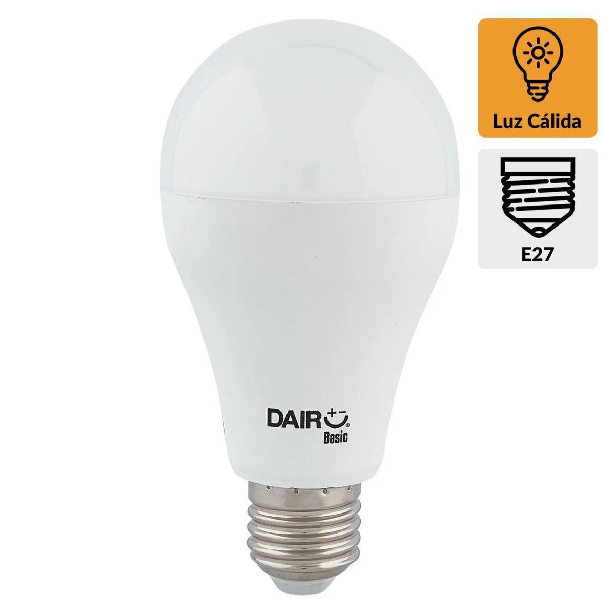 DAIRU - Foco LED Bat E27 7 W 470 lm Luz Cálida