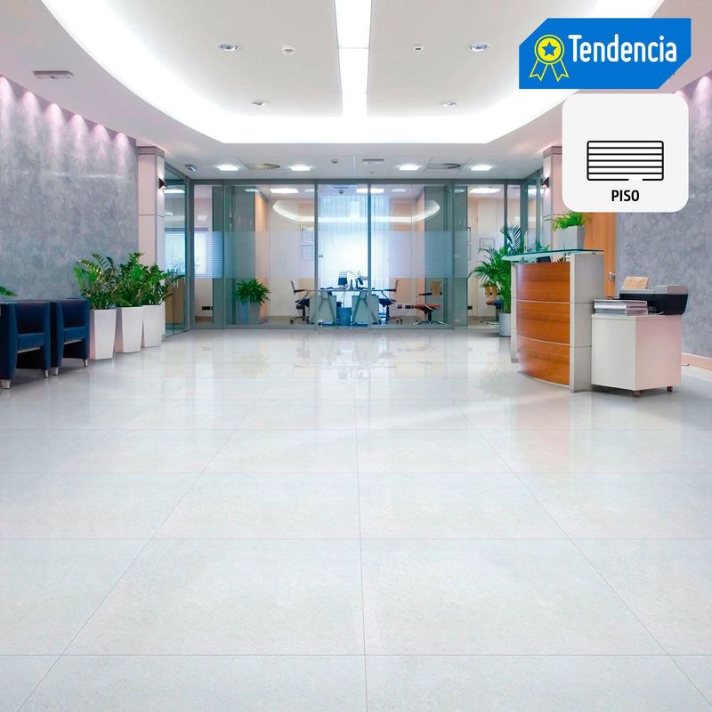 HOLZTEK - Porcelanato Gris 60x60 Lisas/Granilladas Mate 1.44 m2