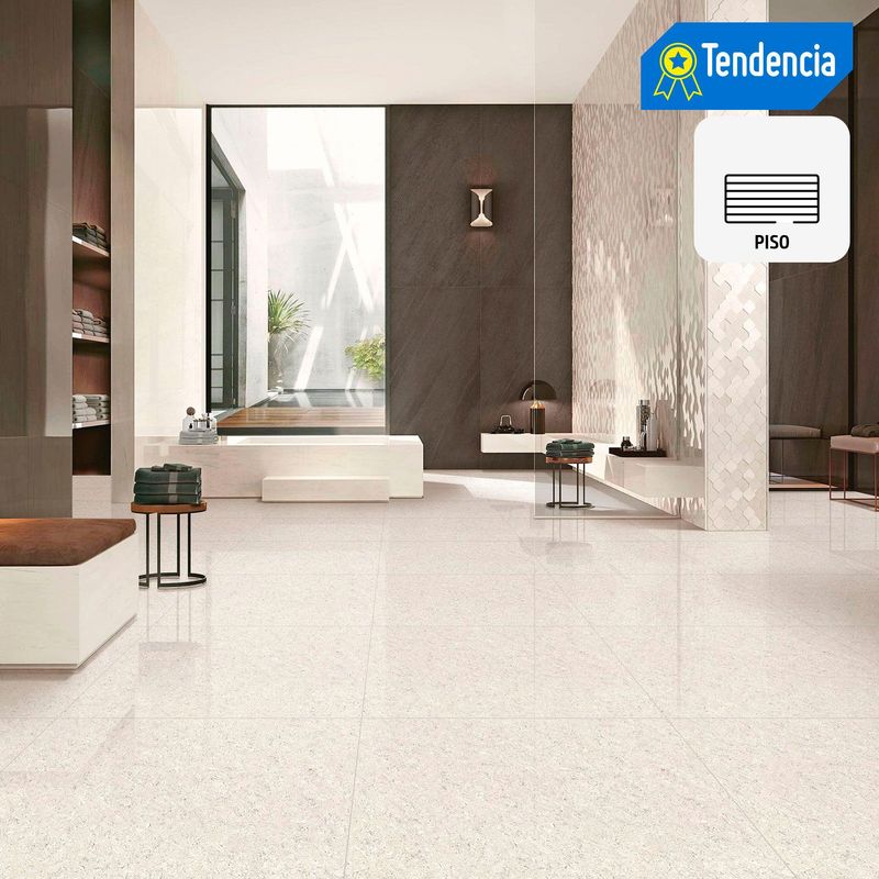 HOLZTEK - Porcelanato Beige 60x60 Marmoladas Brillante 1.44 m2
