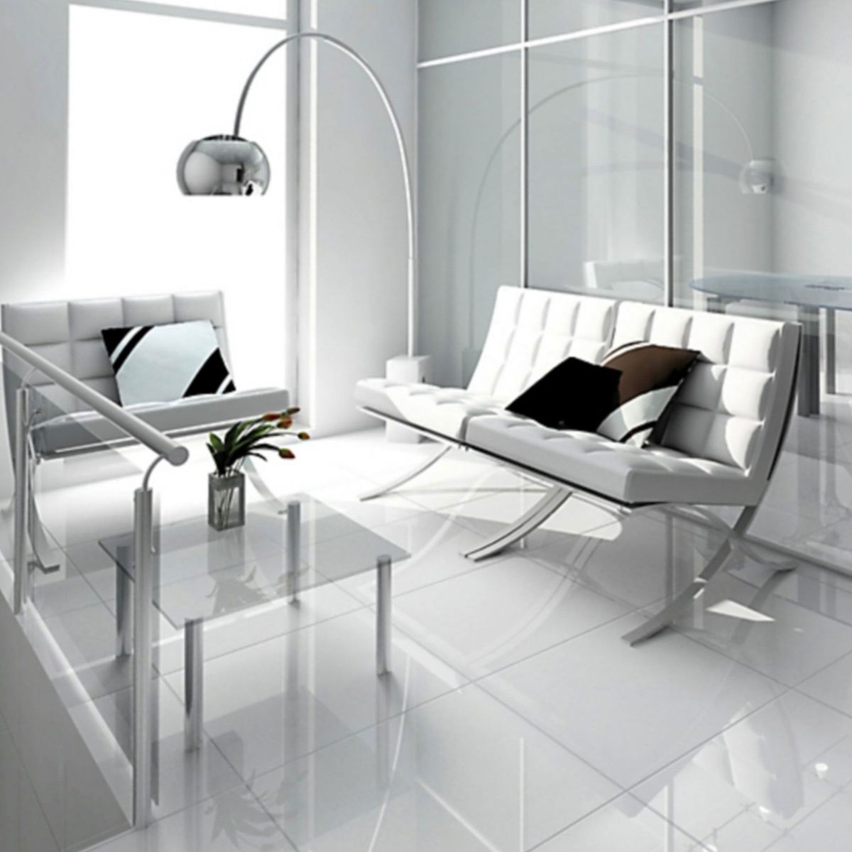 HOLZTEK - Porcelanato Súper Blanco Liso 80x80 cm