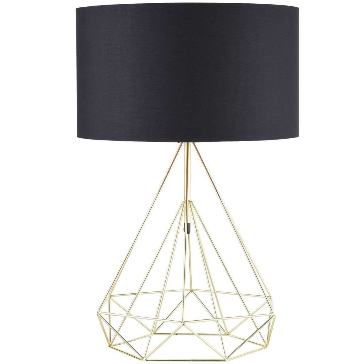 JUST HOME COLLECTION - Lámpara de Mesa Cuneo 1L E27 Negro