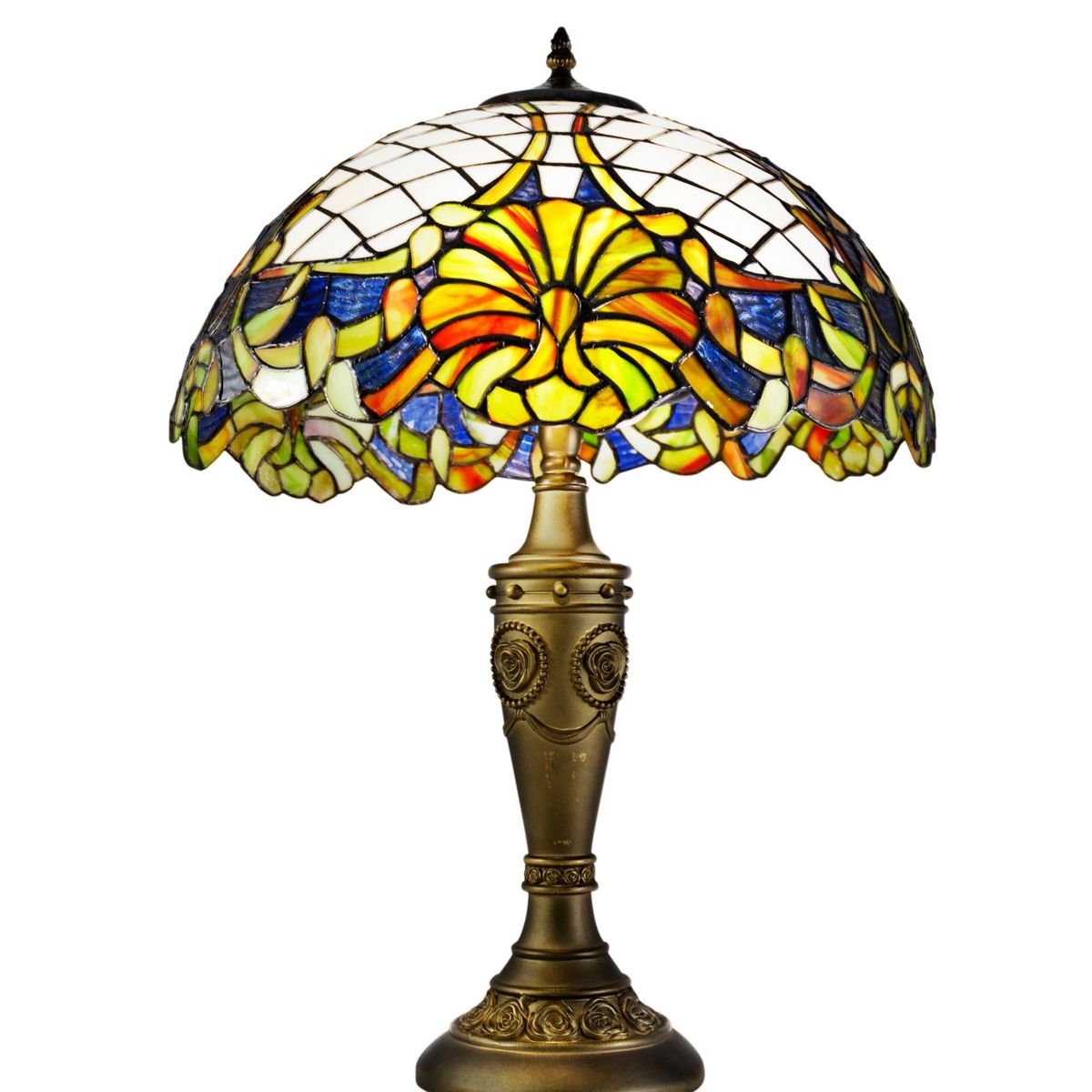 JUST HOME COLLECTION - Lámpara de Mesa Tiffany 40W