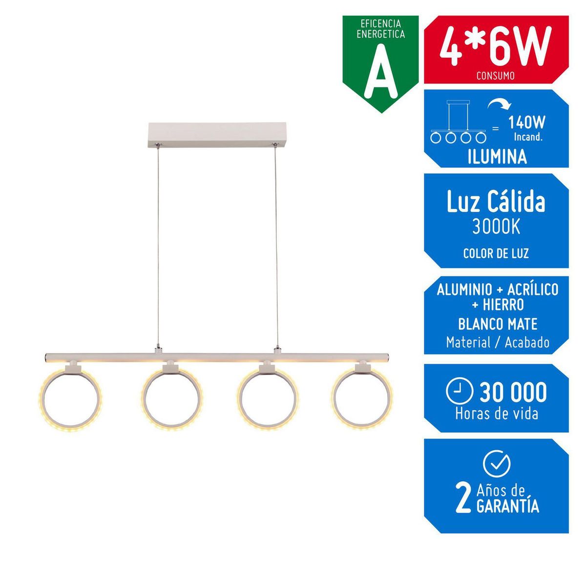 DESIRE - Lámpara Colgante Arum4 220V