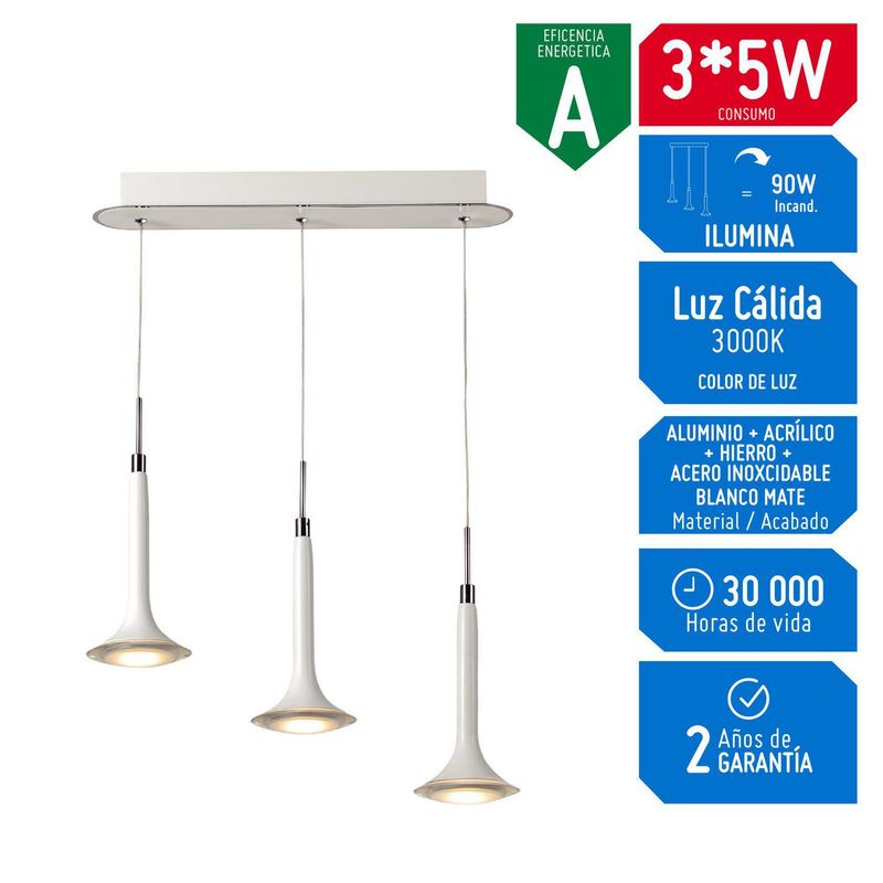 DESIRE - Lámpara Colgante Aura3 5W 220V