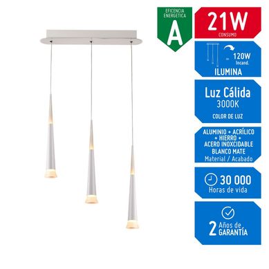 L�mpara Colgante Lacrima3 220V